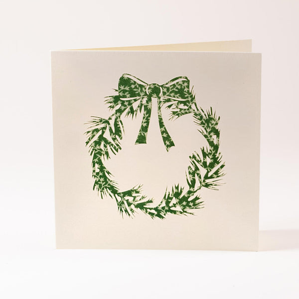 Grusskarte  "Weihnachtskranz"