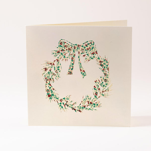Grusskarte  "Weihnachtskranz"