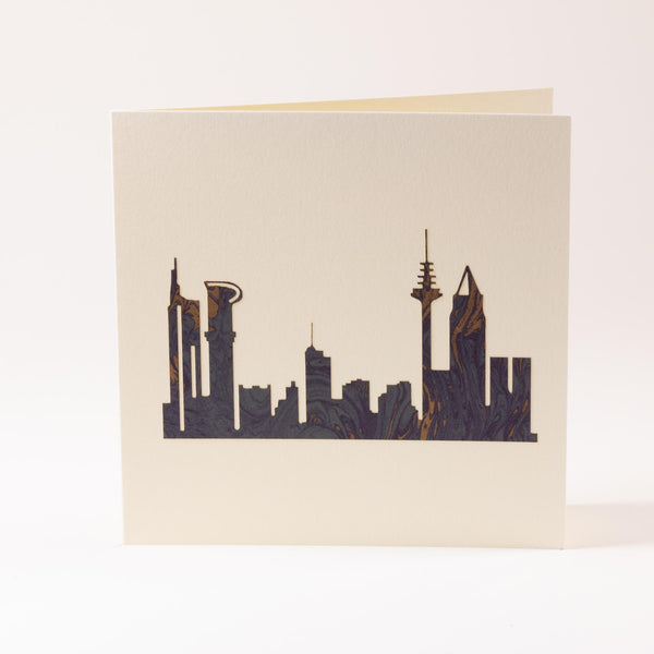 Grusskarte  "Frankfurt Skyline"