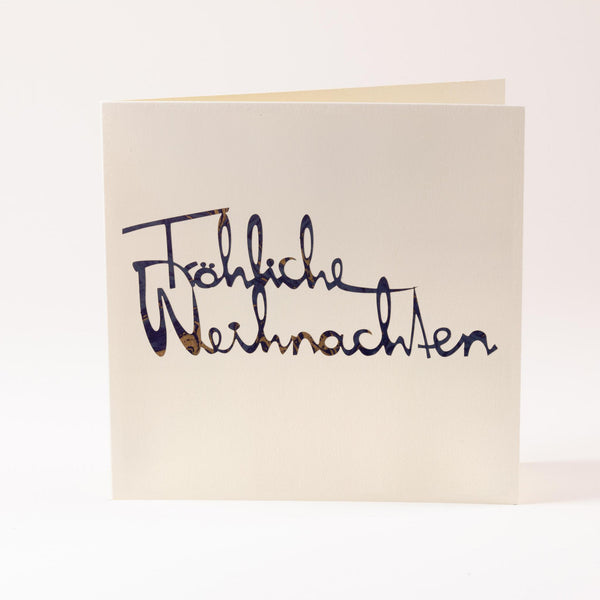 Grusskarte  "Fröhliche Weihnachten"