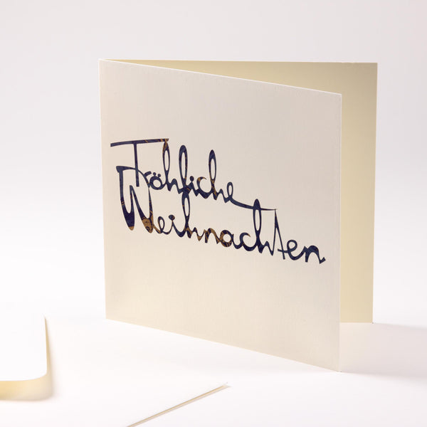 Grusskarte  "Fröhliche Weihnachten"