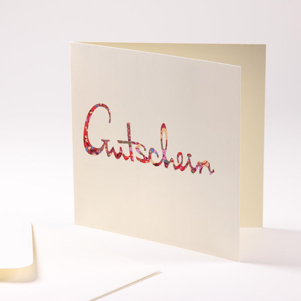 Grusskarte "Gutschein"