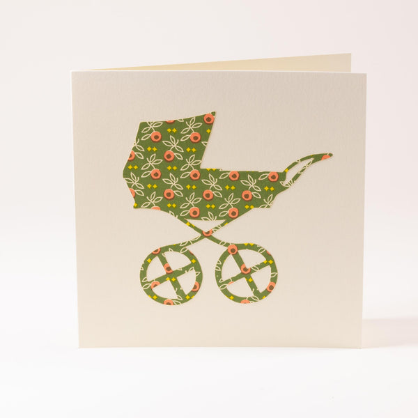 Grusskarte  "Kinderwagen"