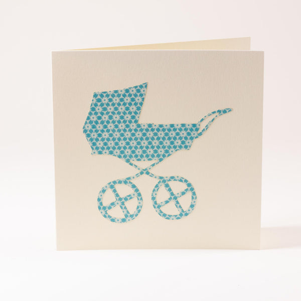 Grusskarte  "Kinderwagen"