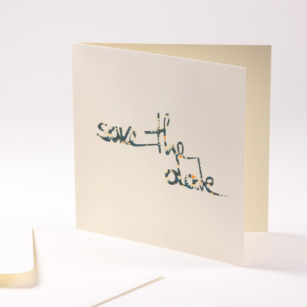 Grusskarte "save the date"