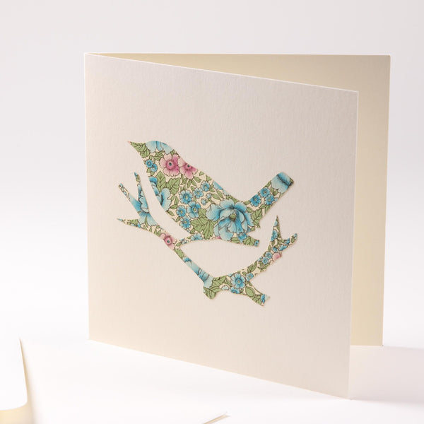 Grusskarte "Vogel auf dem Ast"