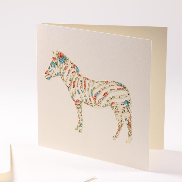 Grusskarte "Zebra"