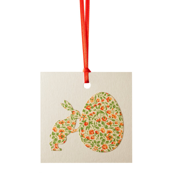 Geschenkanhänger "Hase mit Ei"