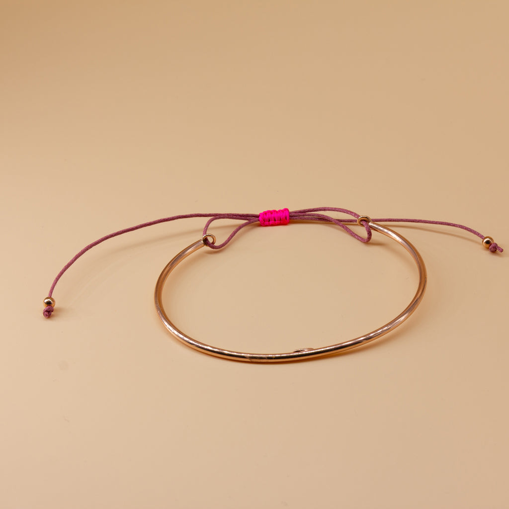 Armreif Clara - Silber rosé vergoldet
