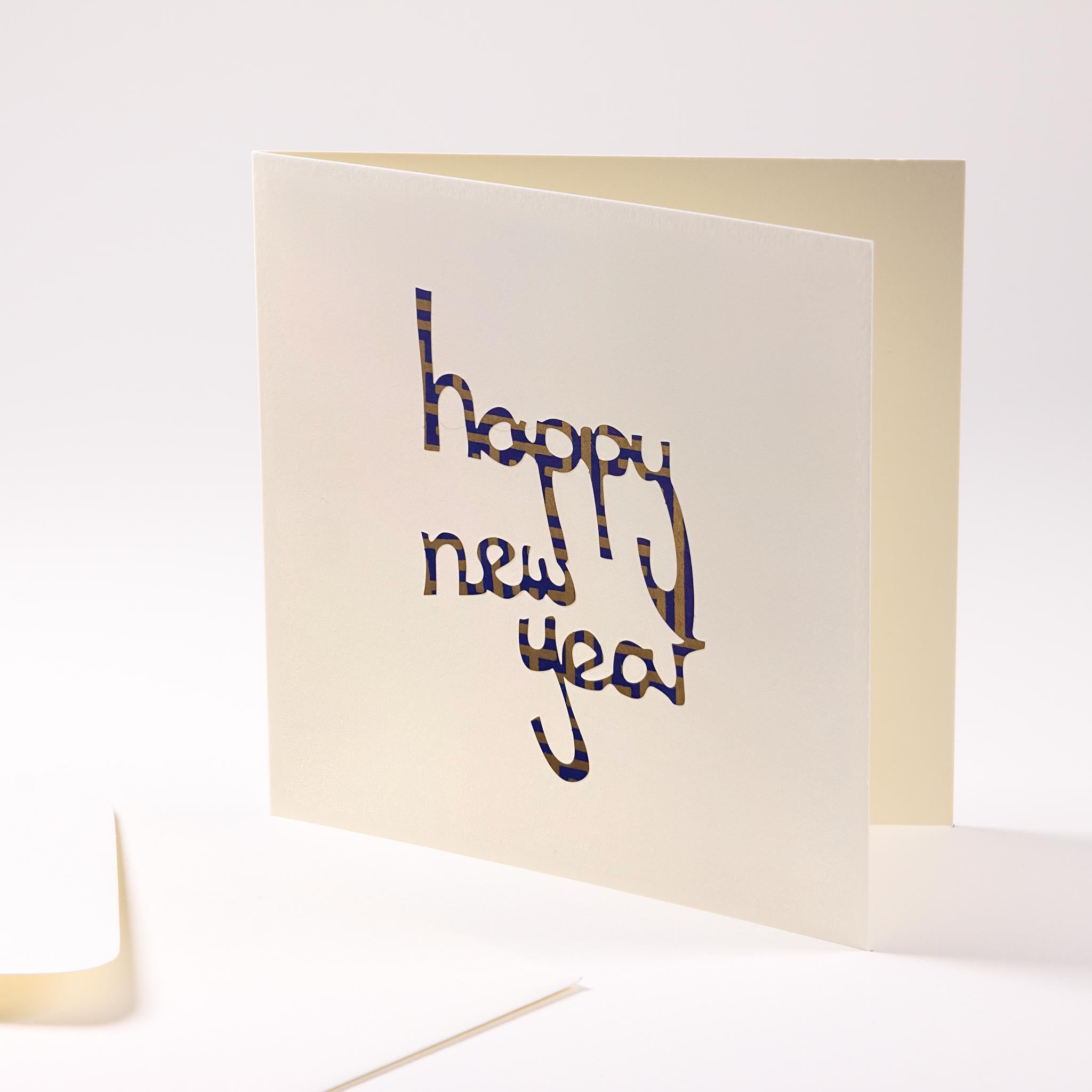 "Happy New Year" greeting card