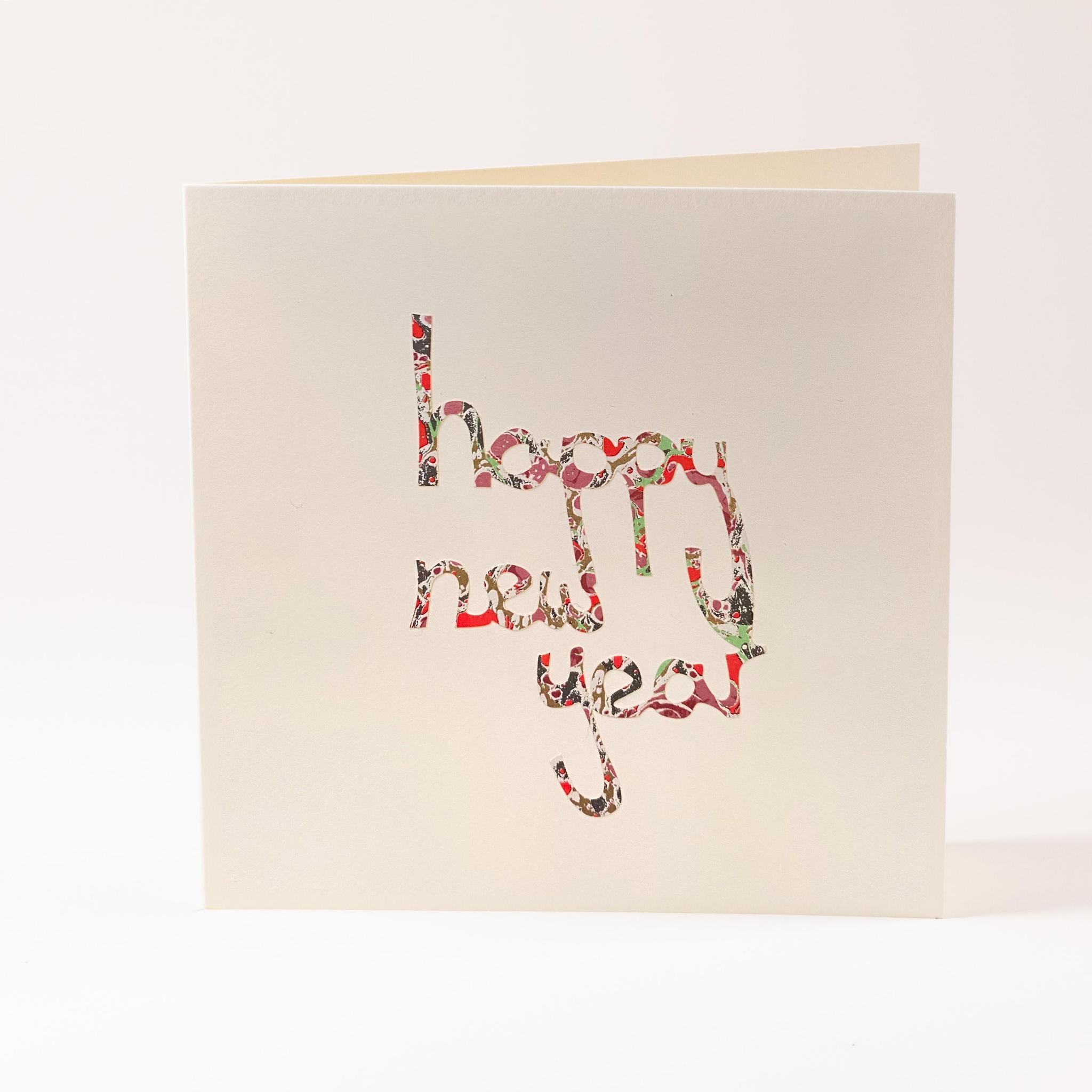 "Happy New Year" greeting card