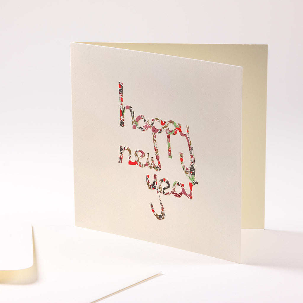 "Happy New Year" greeting card
