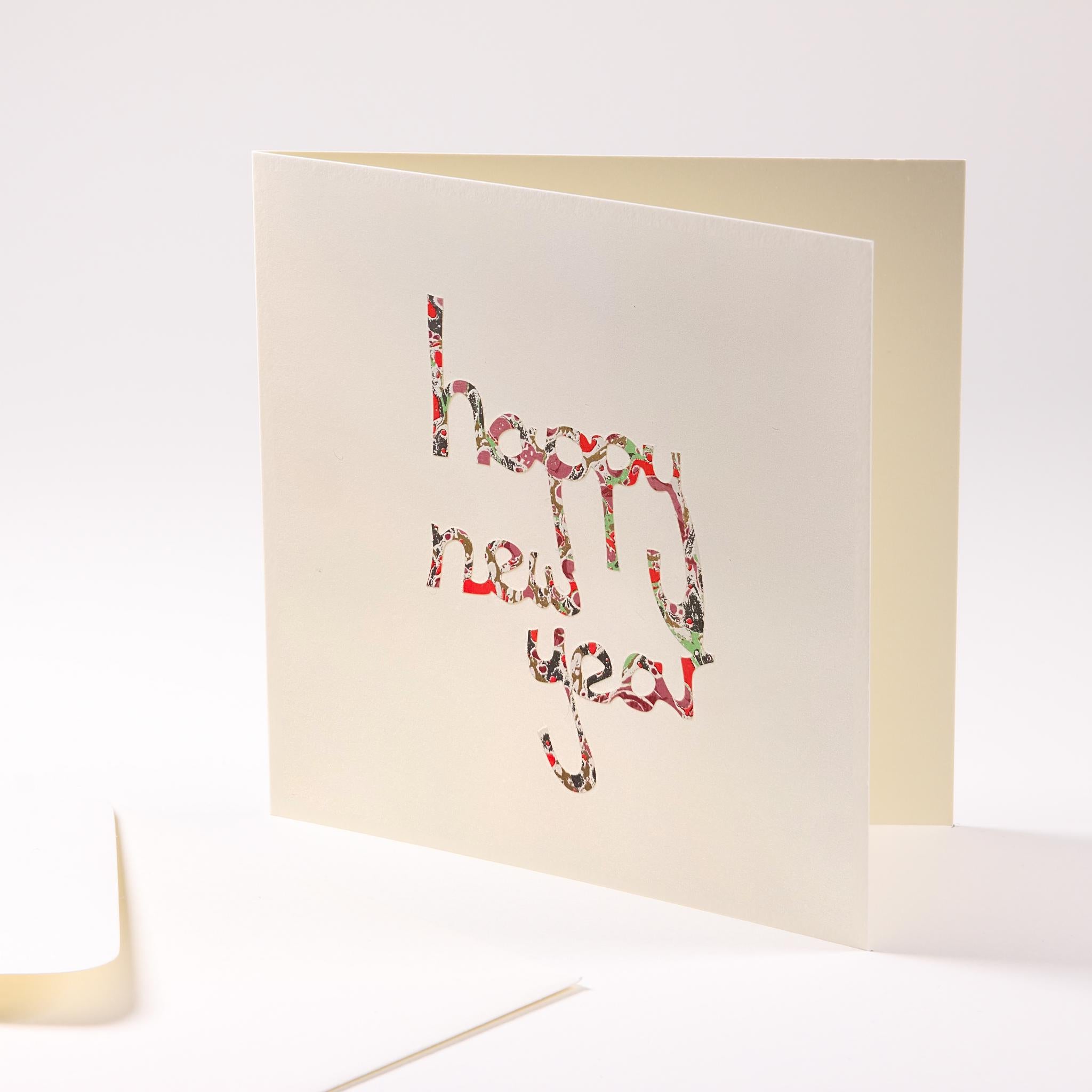 "Happy New Year" greeting card