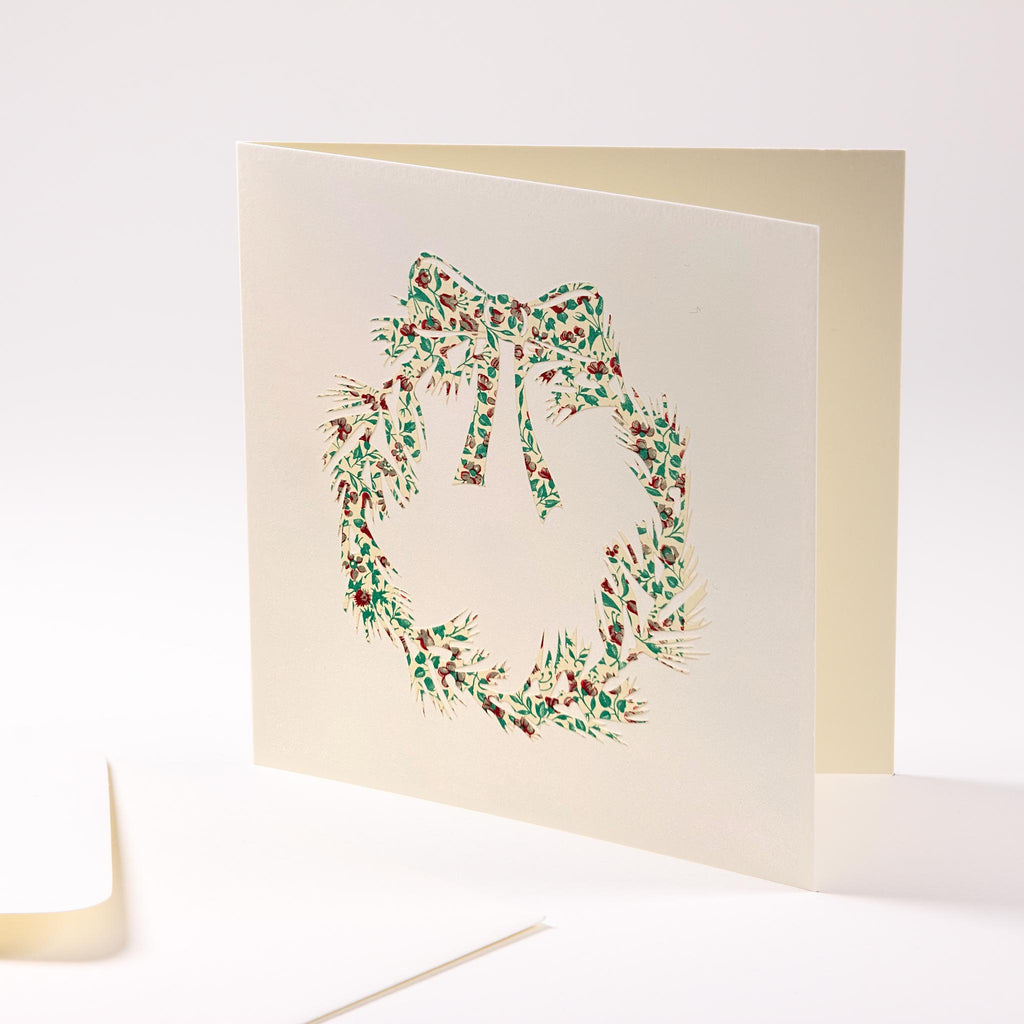 Grusskarte  "Weihnachtskranz"
