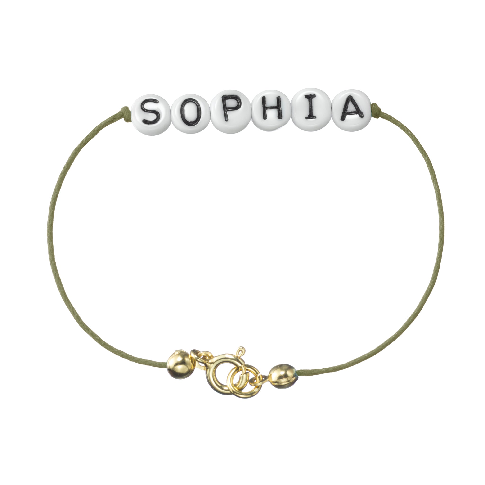 personalisiertes Armband mit Federring