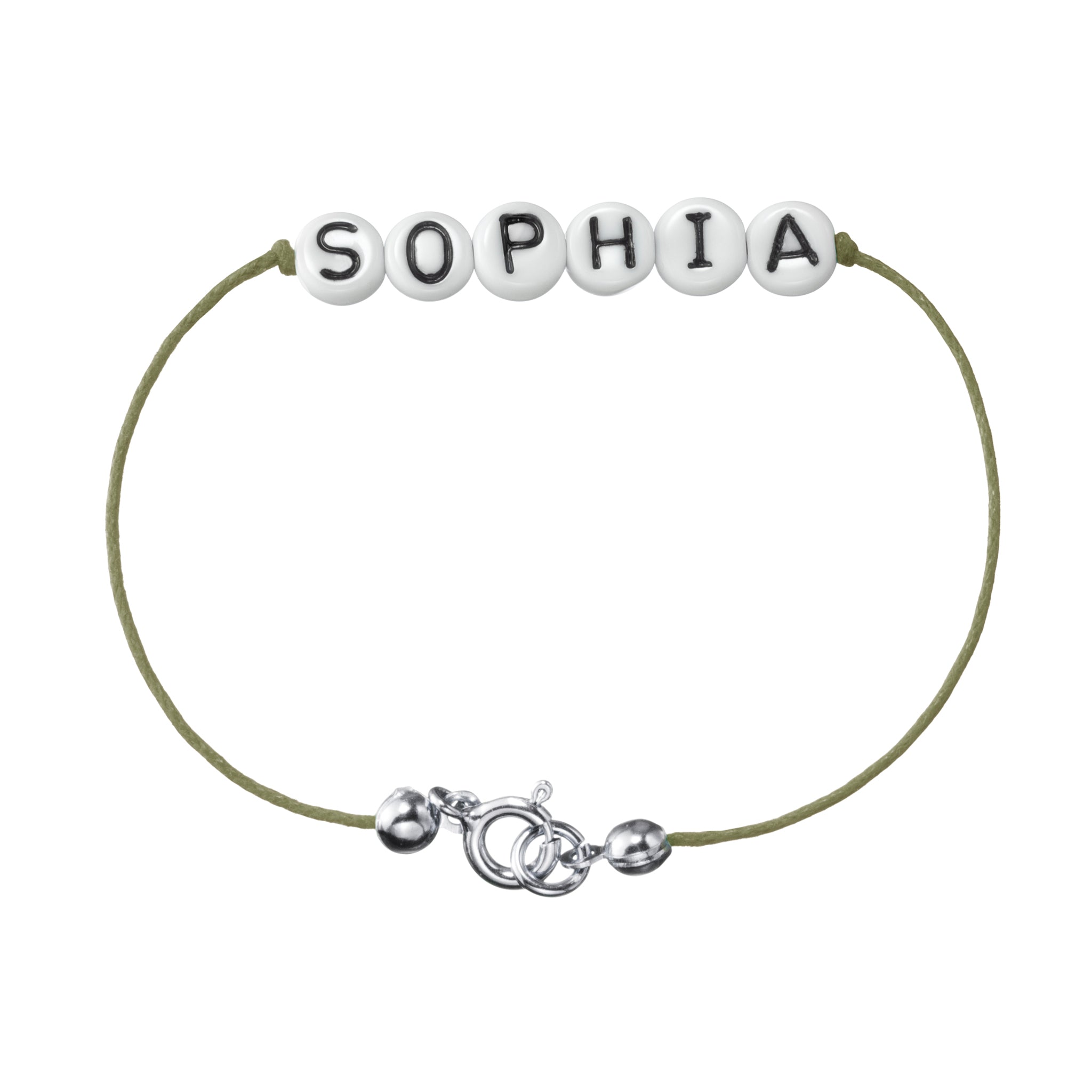 personalisiertes Armband mit Federring