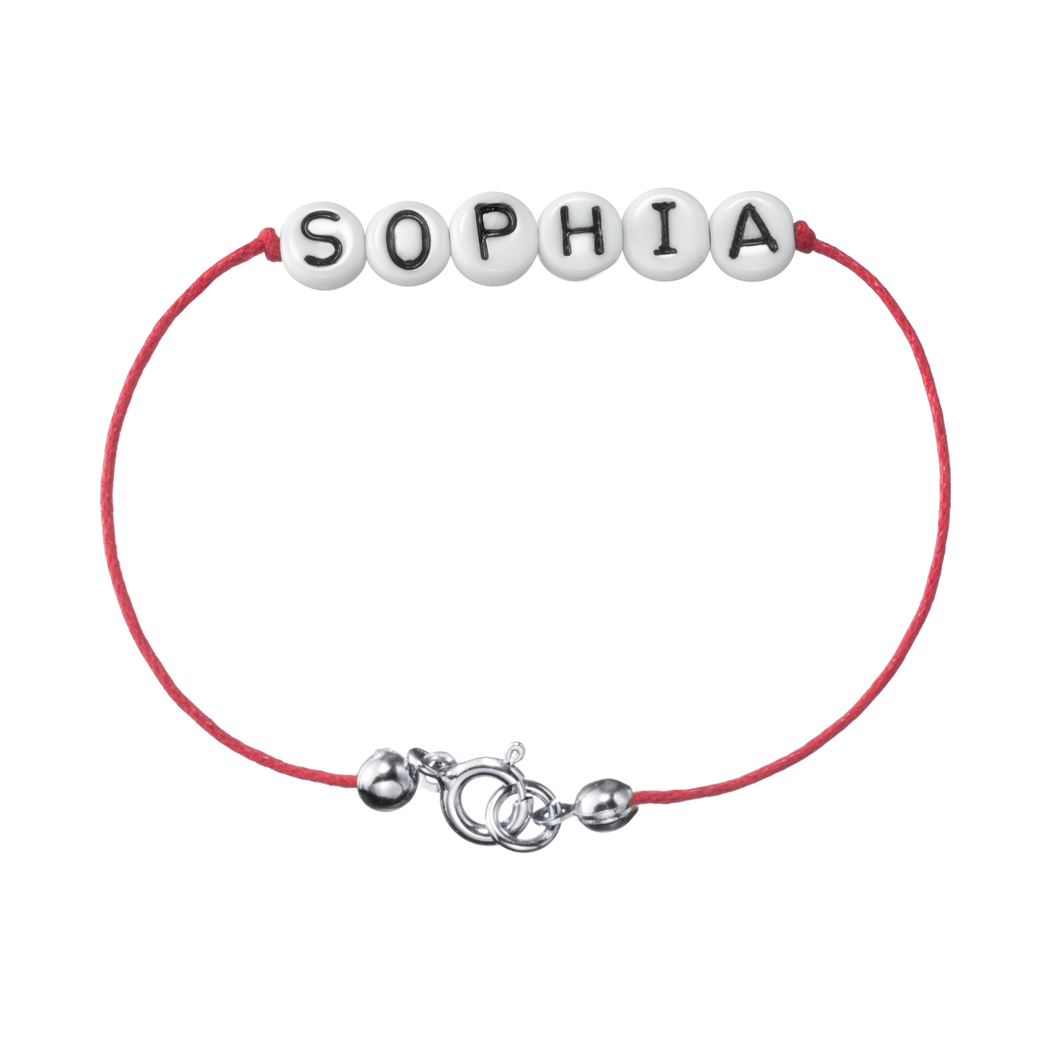 personalisiertes Armband mit Federring
