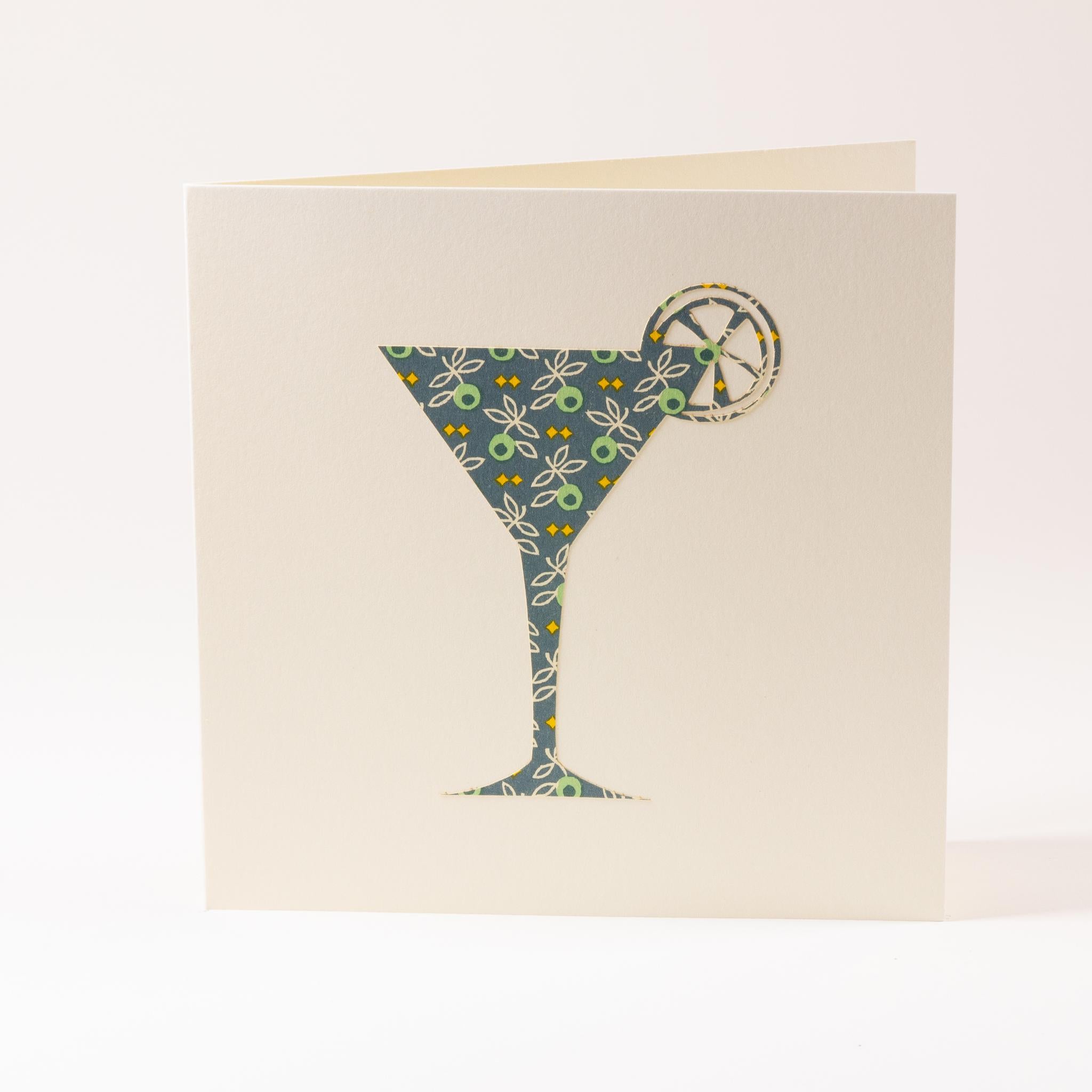 Grusskarte "Cocktailglas"