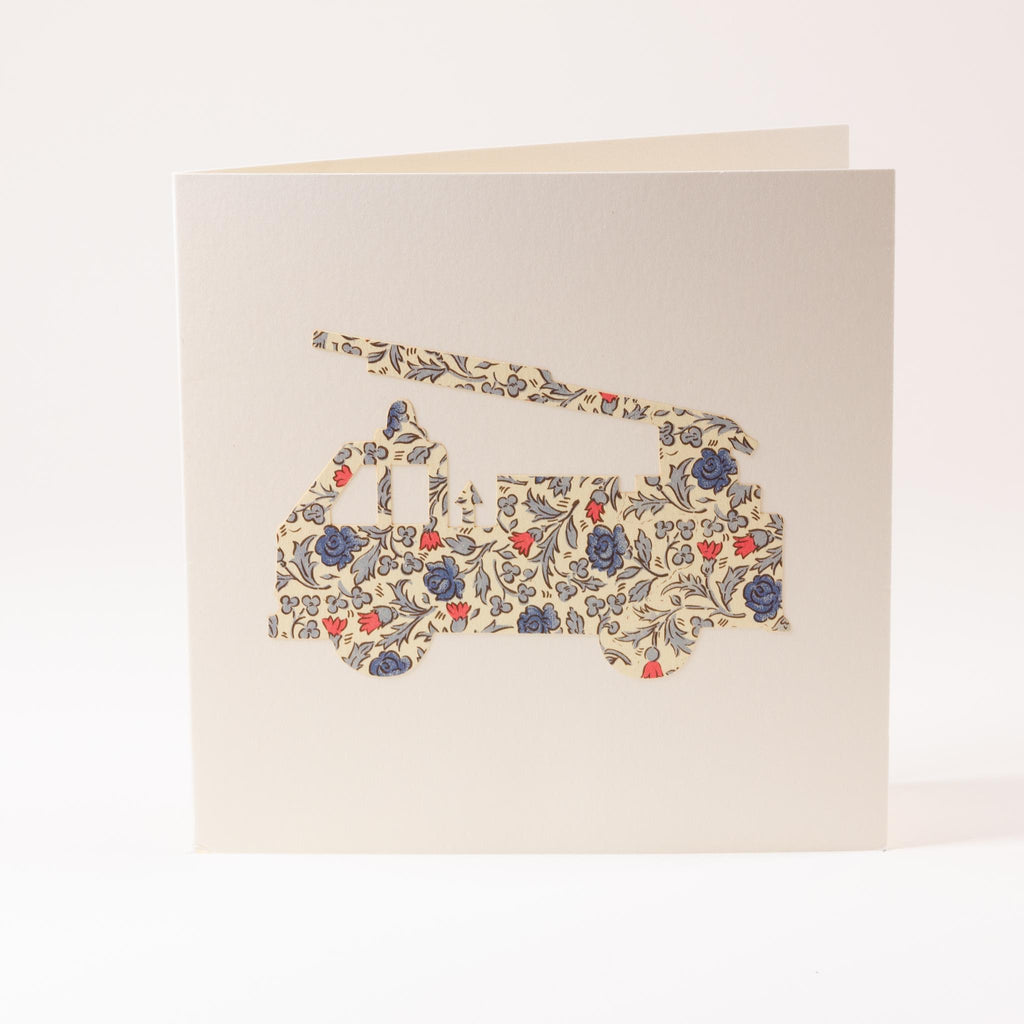 Greeting card "Fire truck"