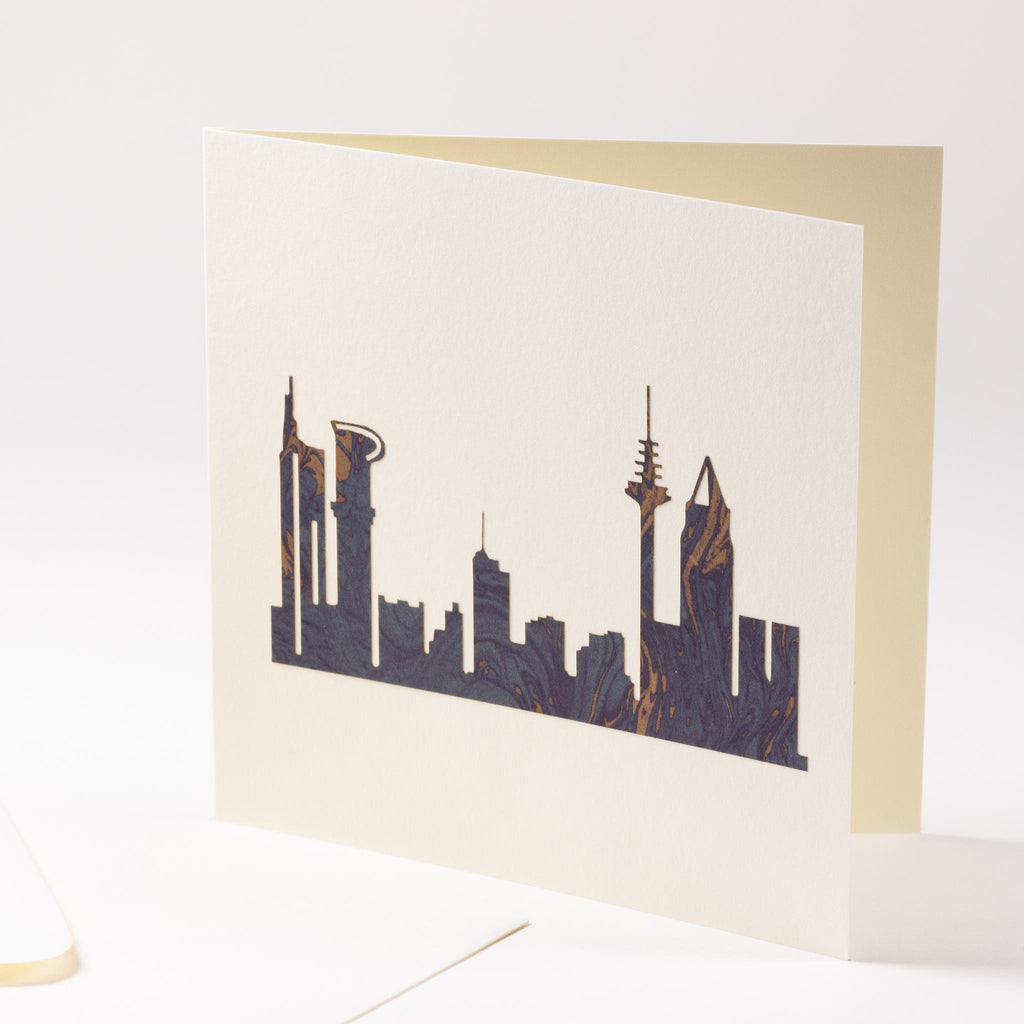 Grusskarte  "Frankfurt Skyline"