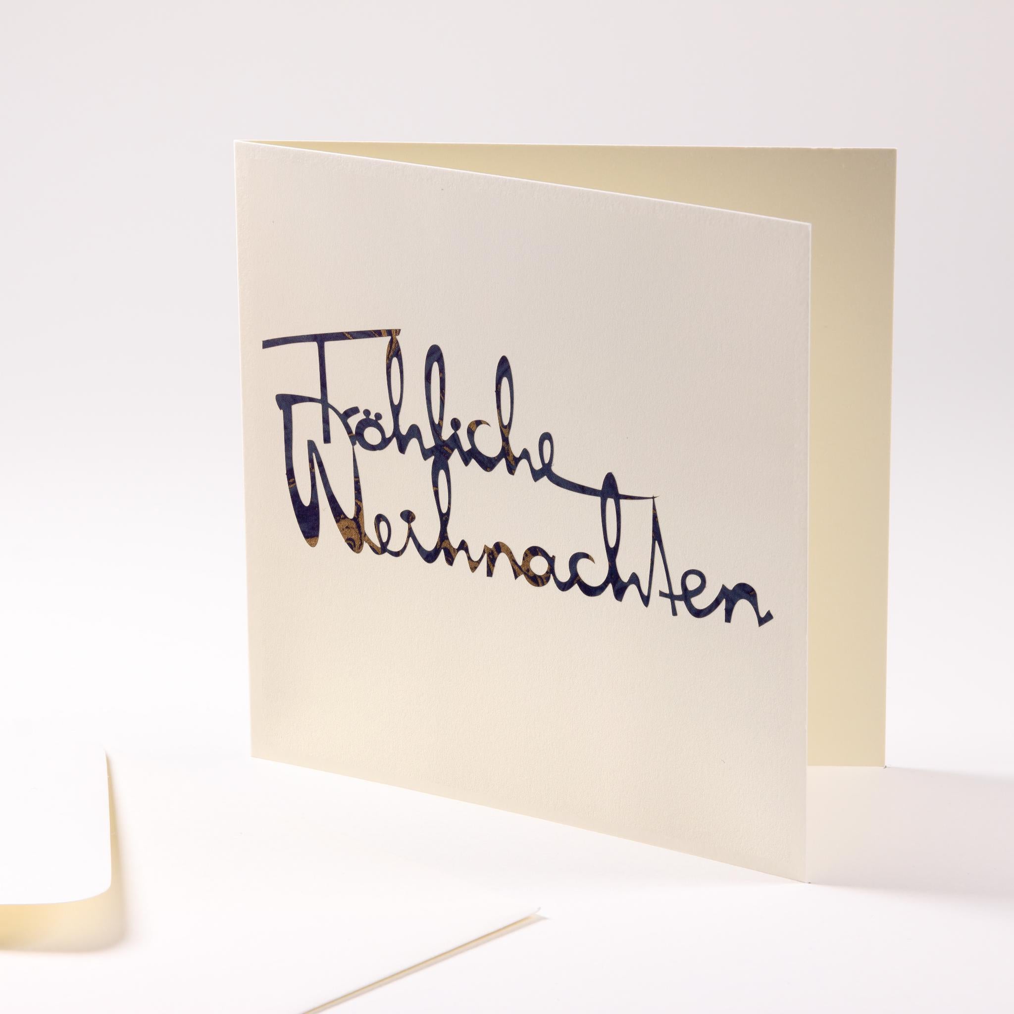 Grusskarte  "Fröhliche Weihnachten"