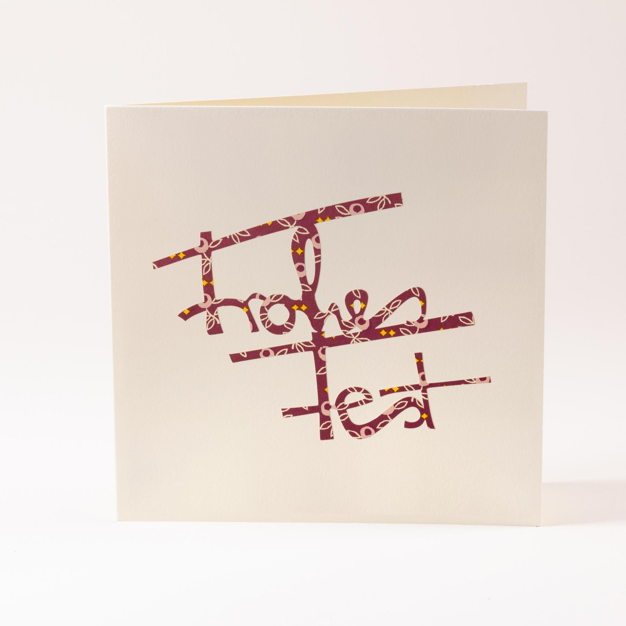 Greeting card "Happy Holidays"