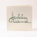 Grusskarte "Herzlichen Glückwunsch"