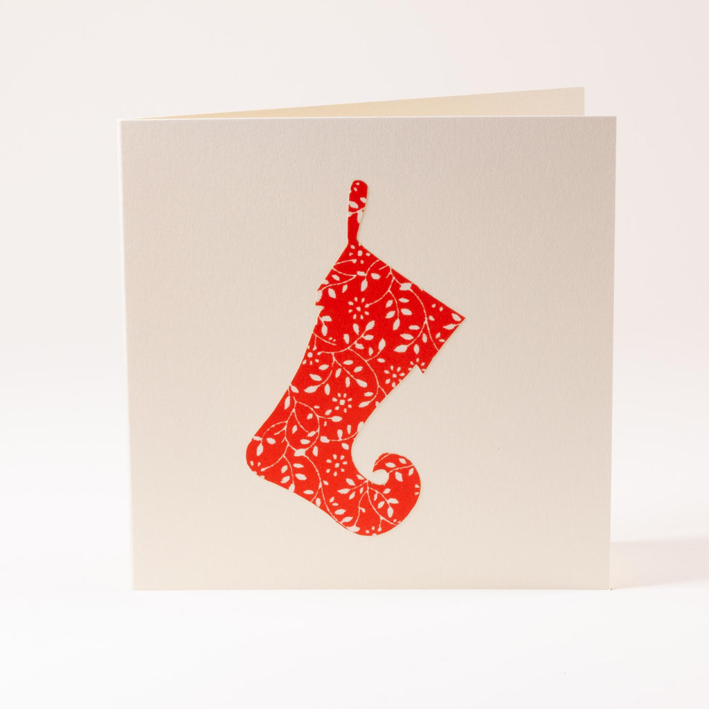 Greeting card "Santa Claus boot"