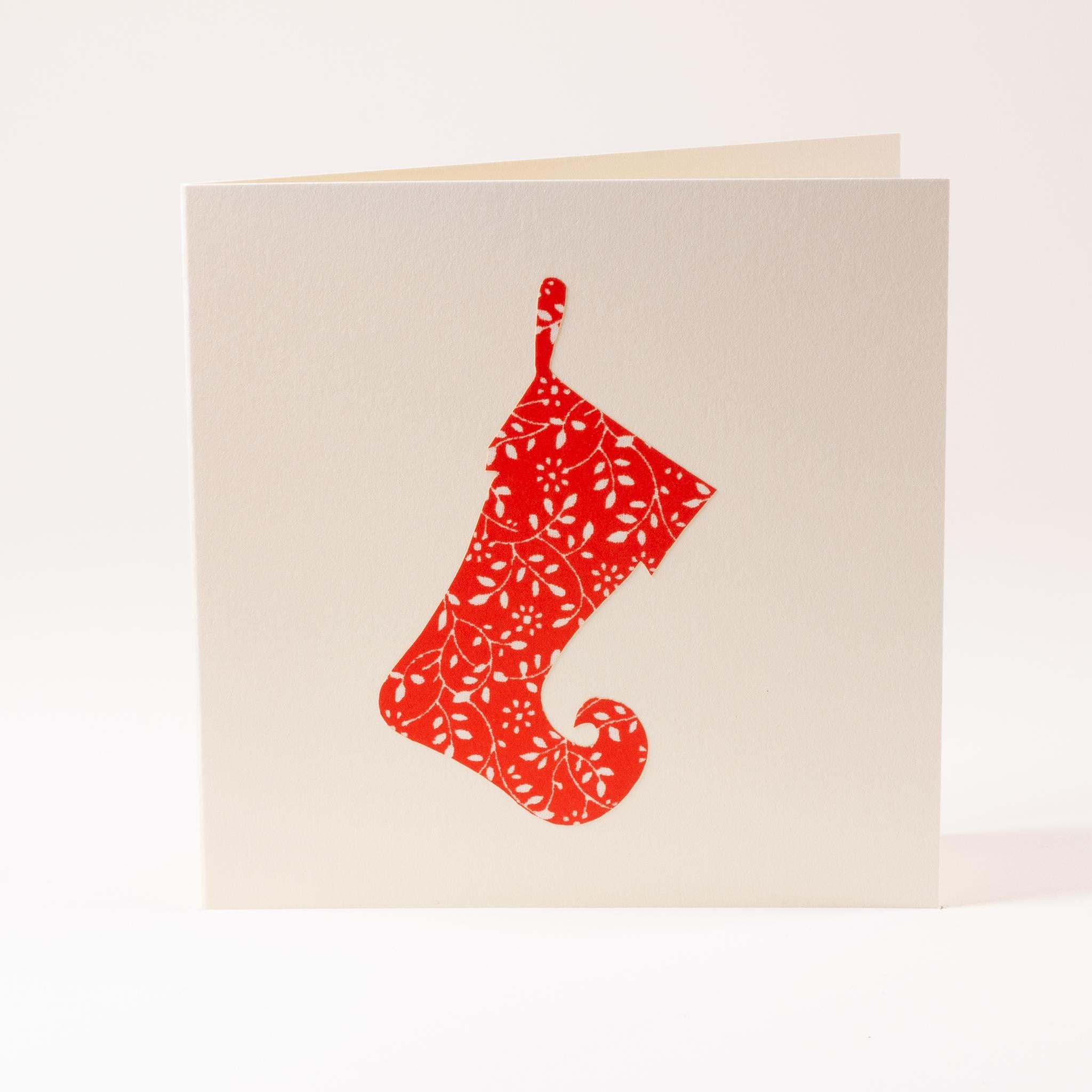 Greeting card "Santa Claus boot"