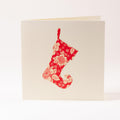 Greeting card "Santa Claus boot"