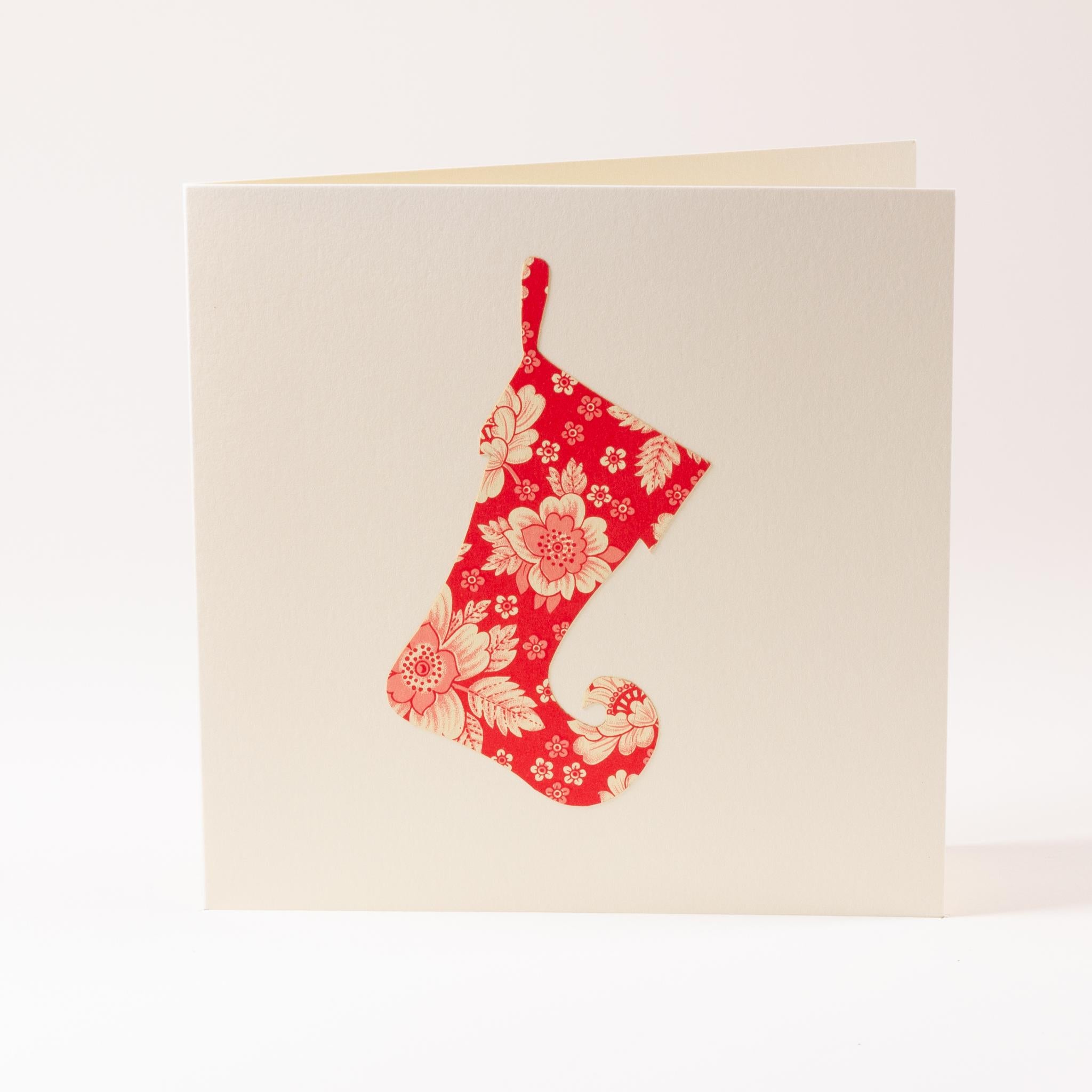 Greeting card "Santa Claus boot"