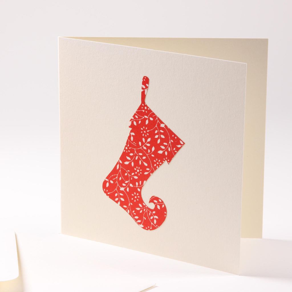 Greeting card "Santa Claus boot"