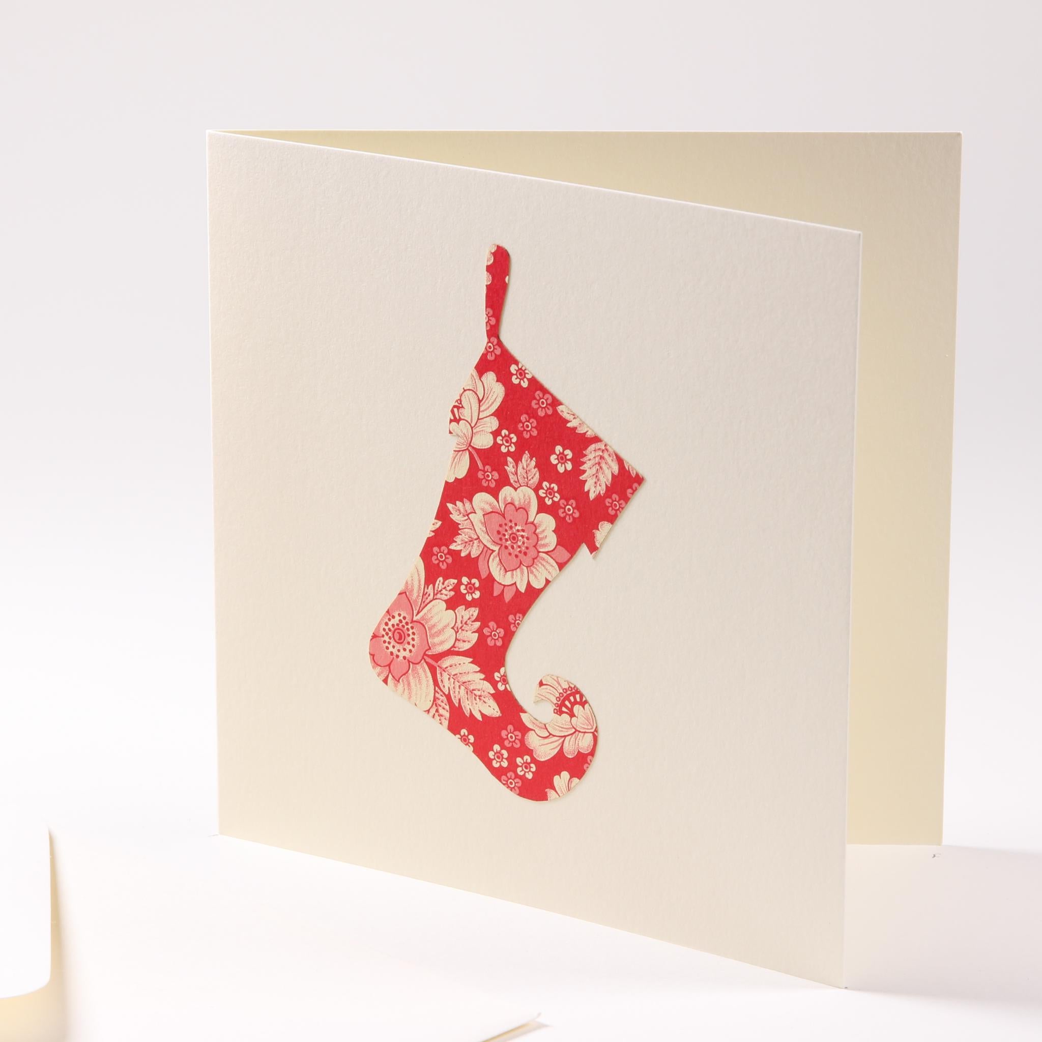 Greeting card "Santa Claus boot"