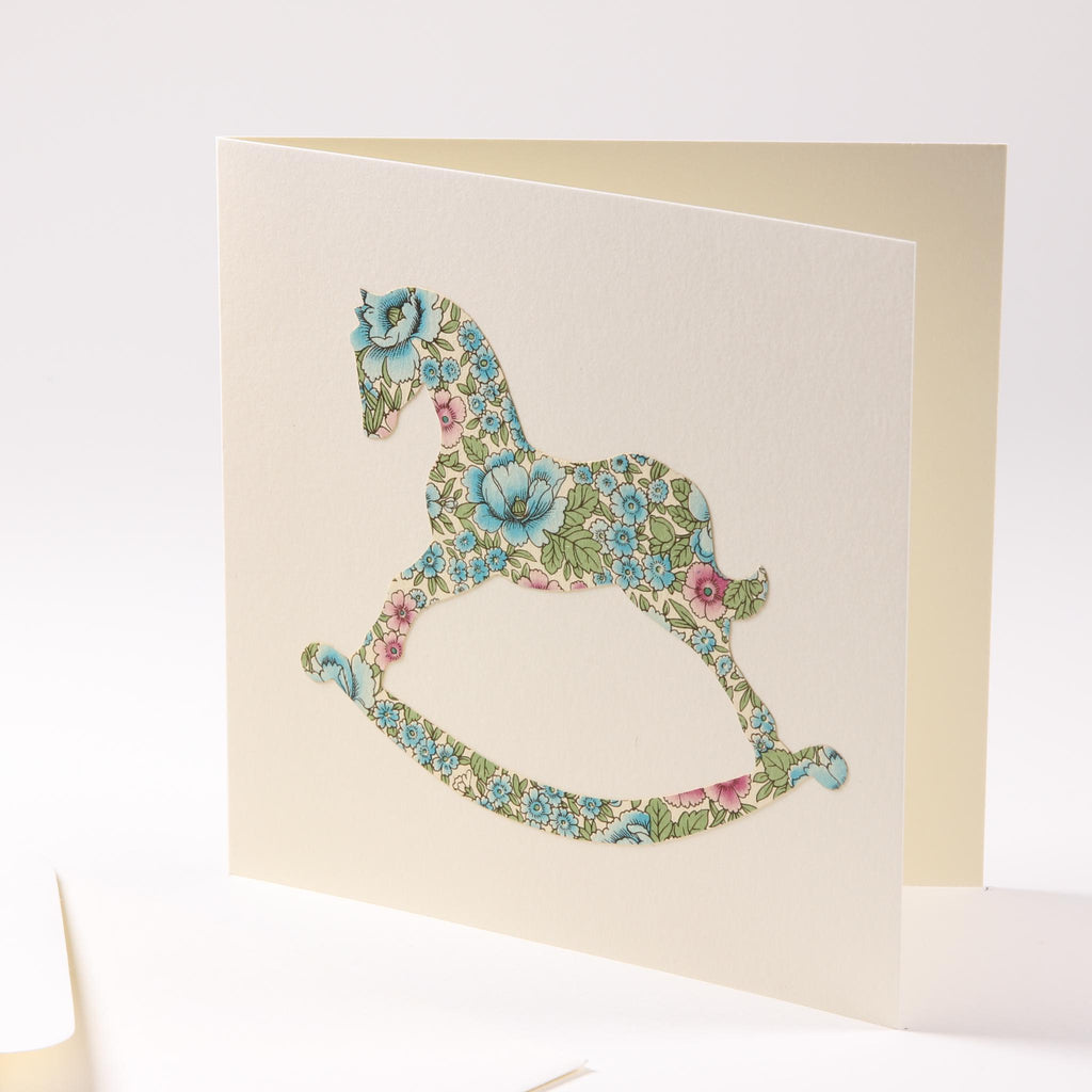 Greeting card "Rocking horse"