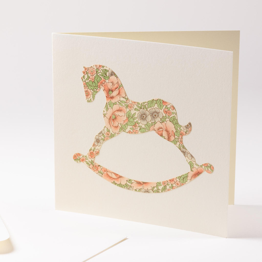 Greeting card "Rocking horse"