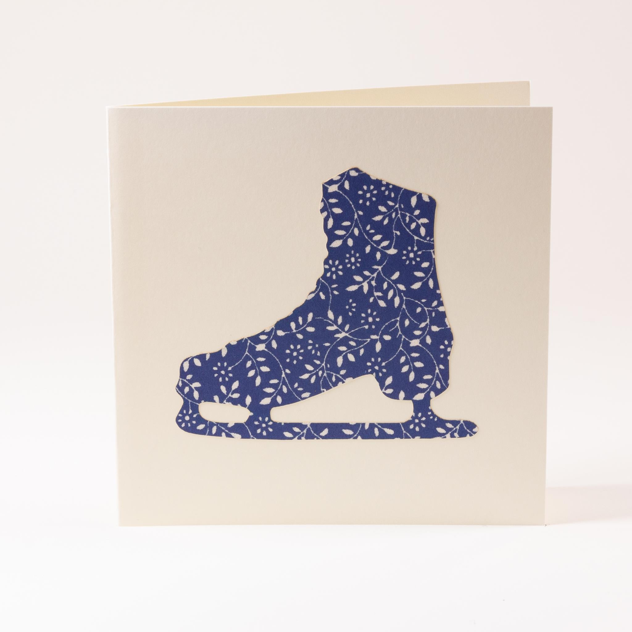 Greeting card "Ice skate"