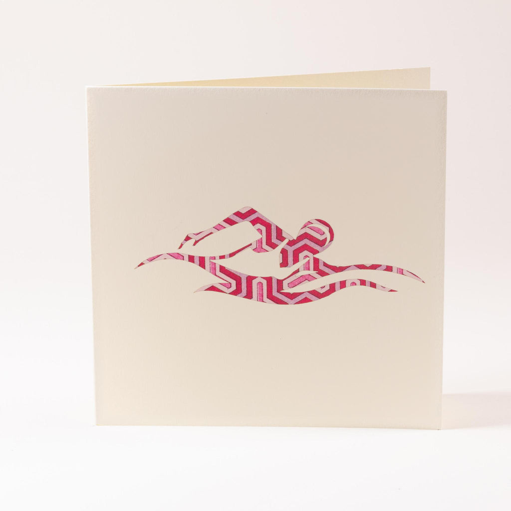 Greeting card "Swimmer"