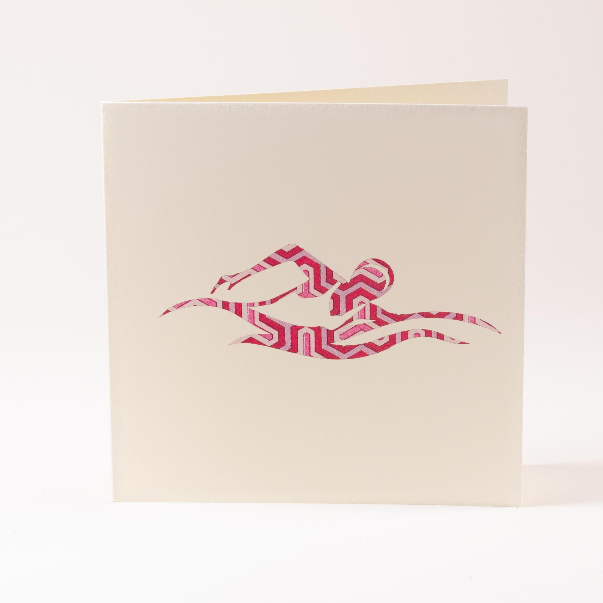 Greeting card "Swimmer"