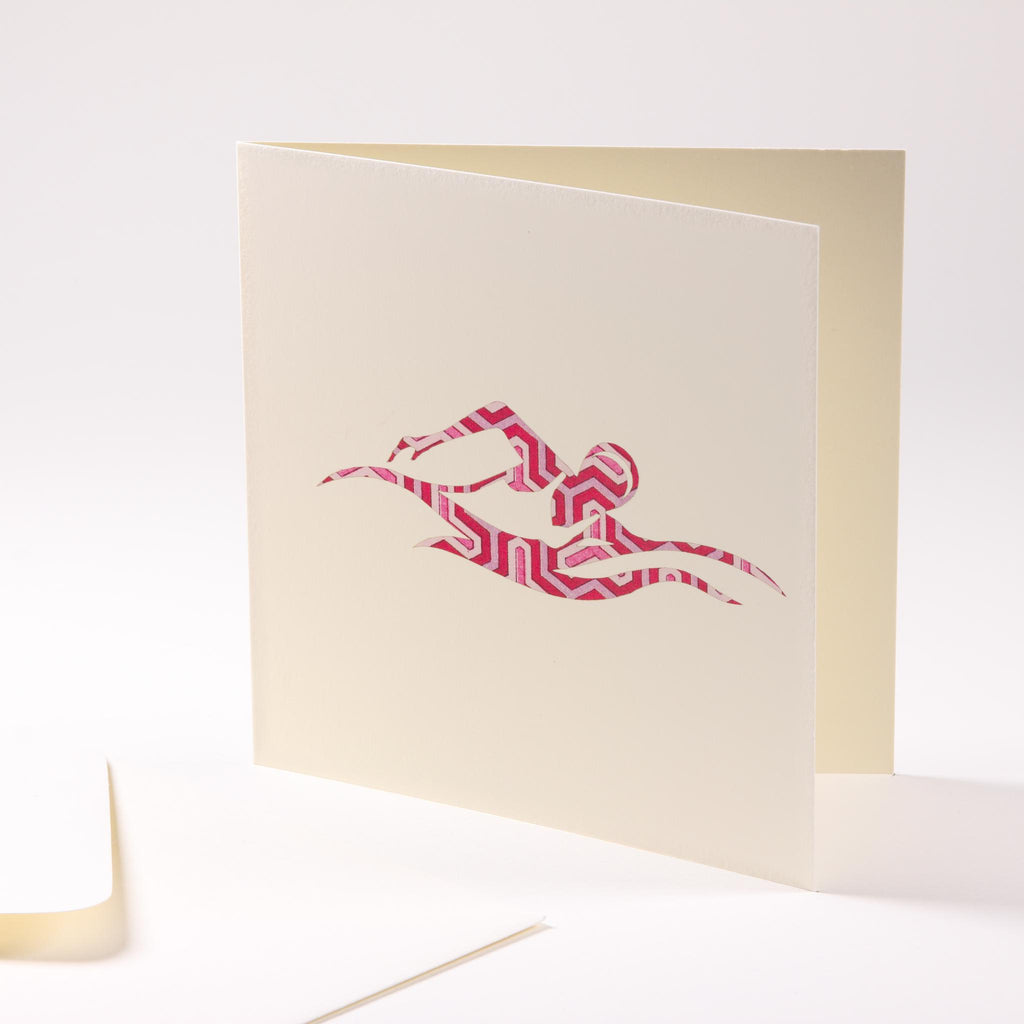 Greeting card "Swimmer"