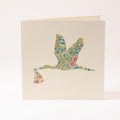 Greeting card "Stork with baby"