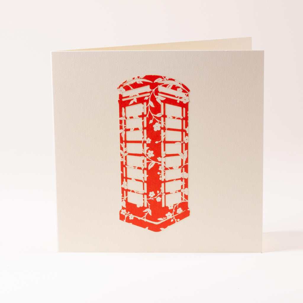 Grusskarte "telephone box"