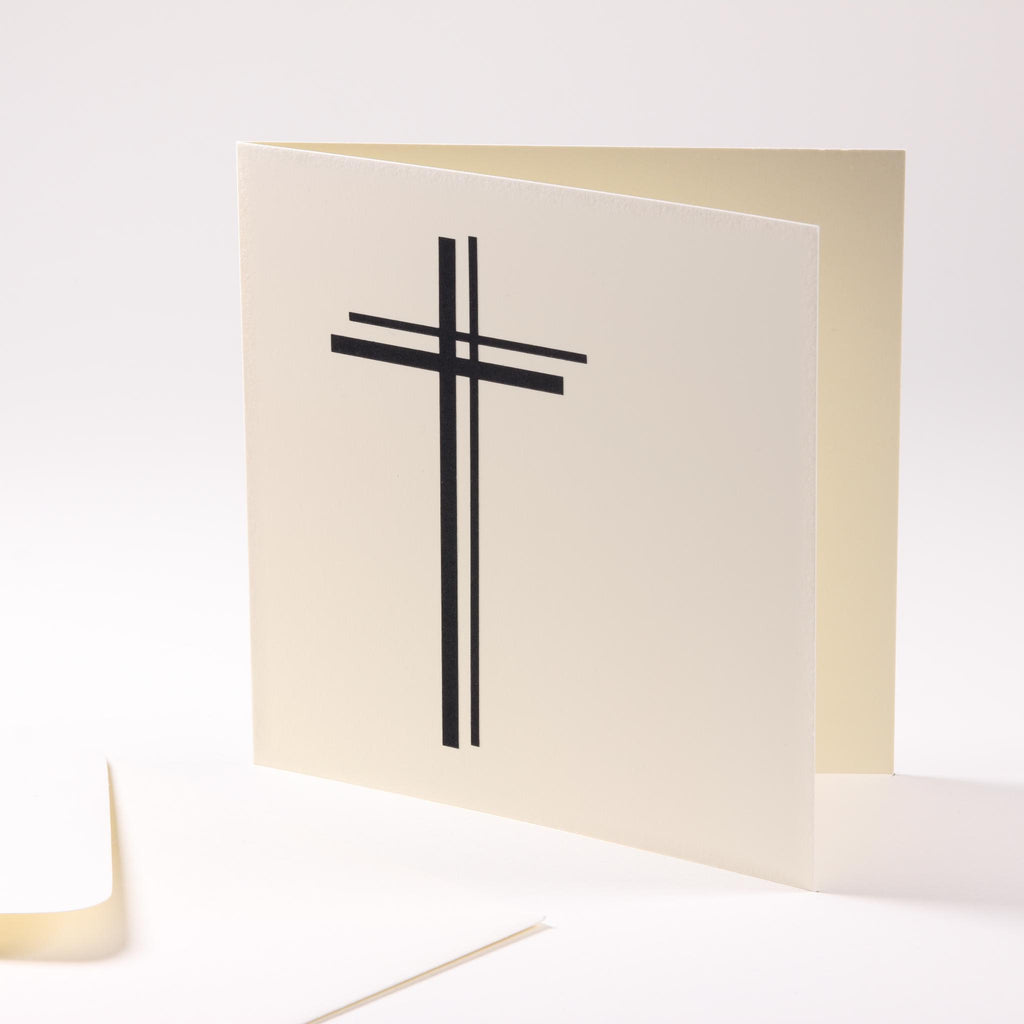 Condolence card "Cross"