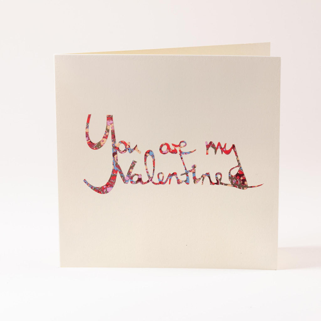 Greeting card "You are my valentine"