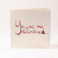 Greeting card "You are my valentine"