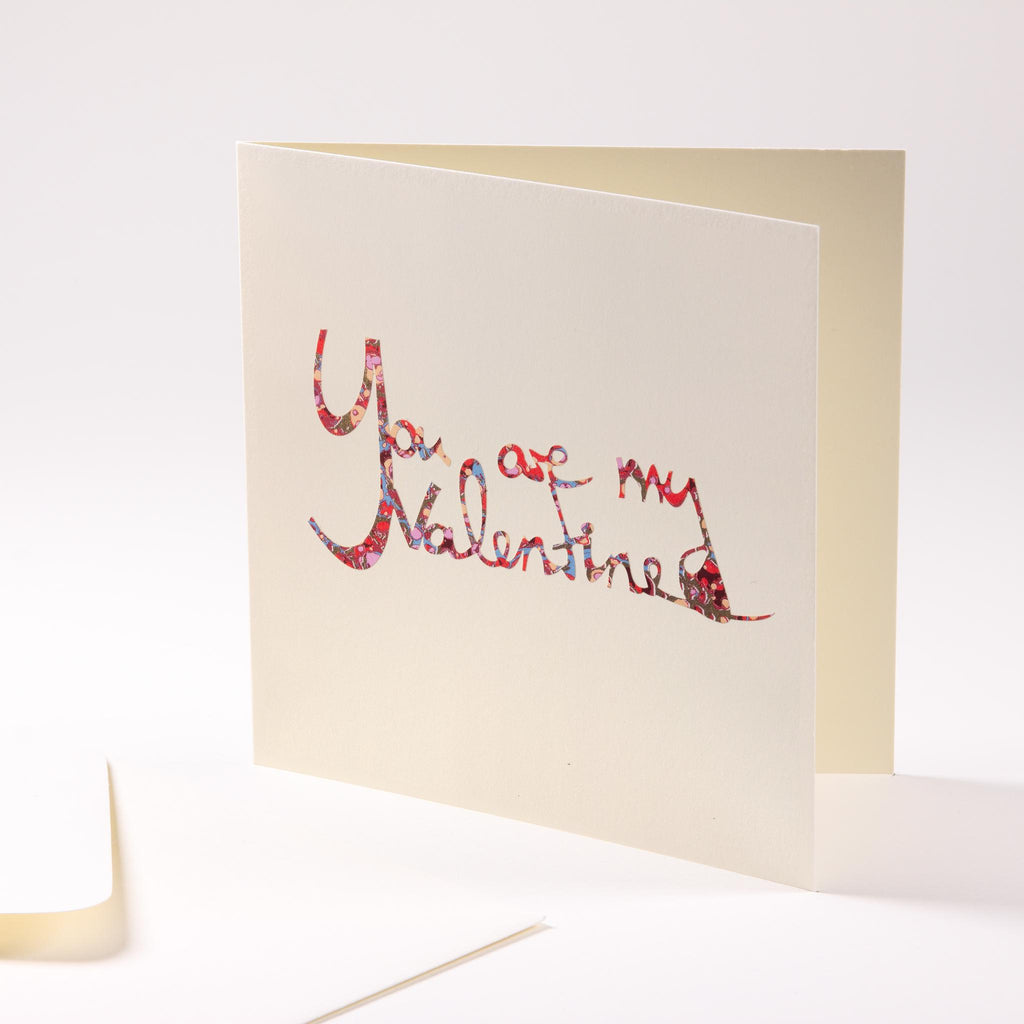 Greeting card "You are my valentine"