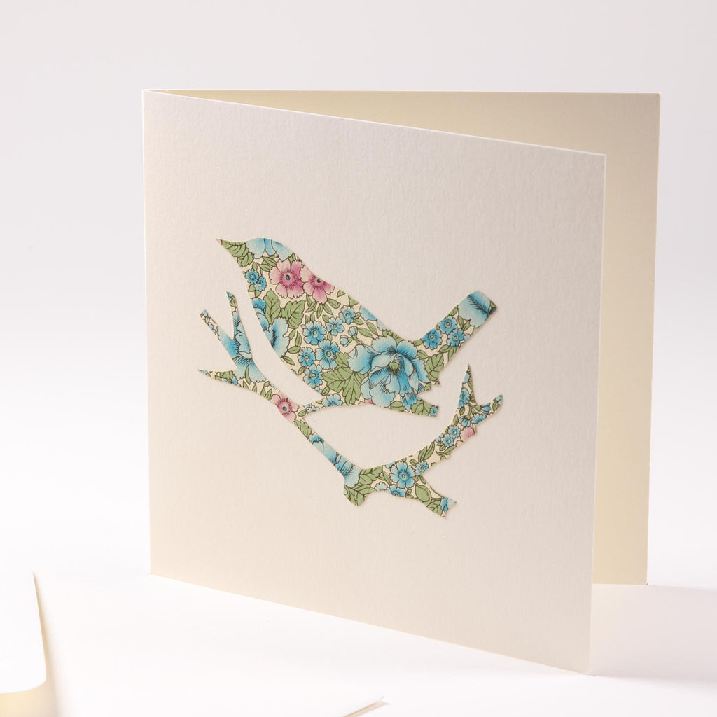 Grusskarte "Vogel auf dem Ast"