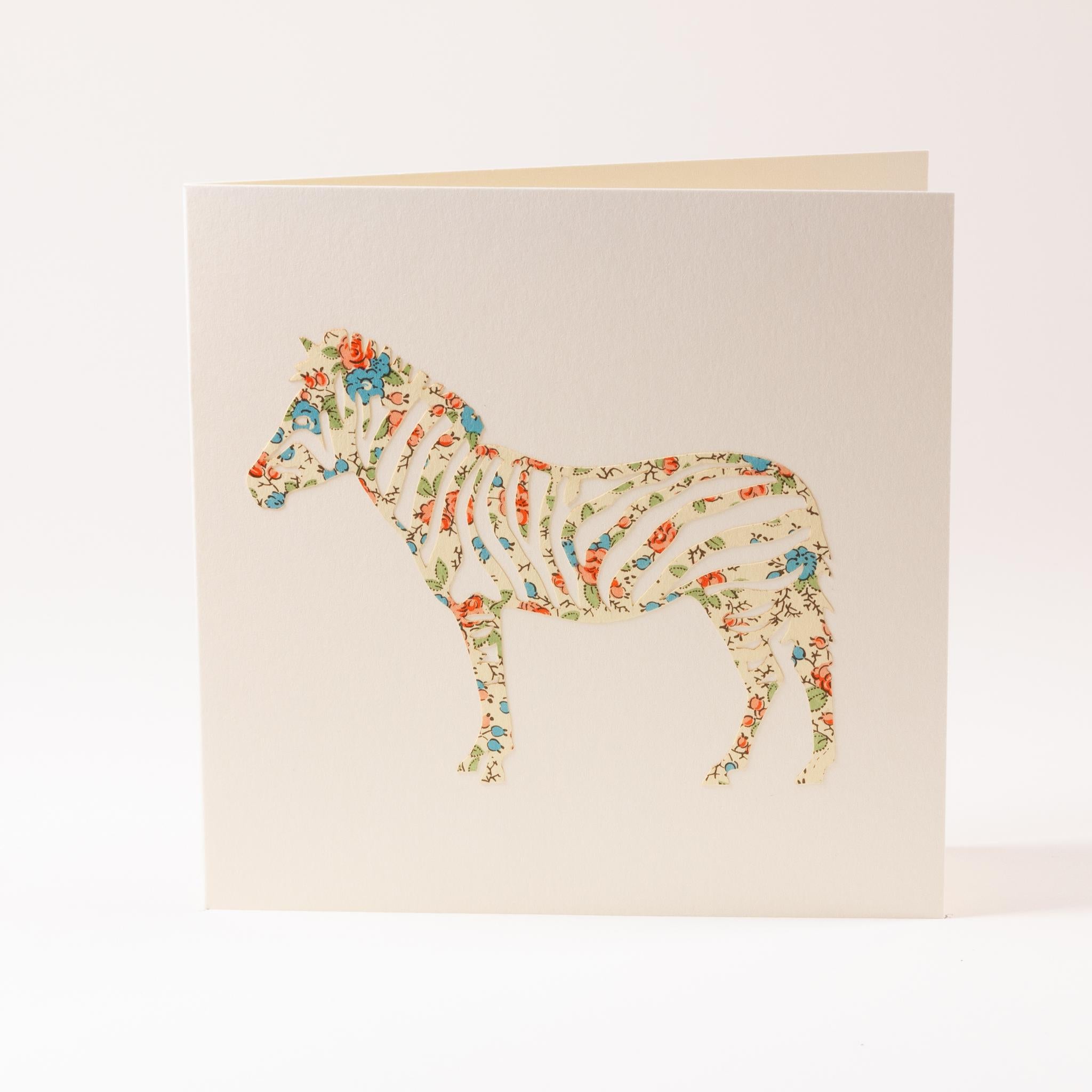 Greeting card "Zebra"