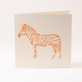 Greeting card "Zebra"
