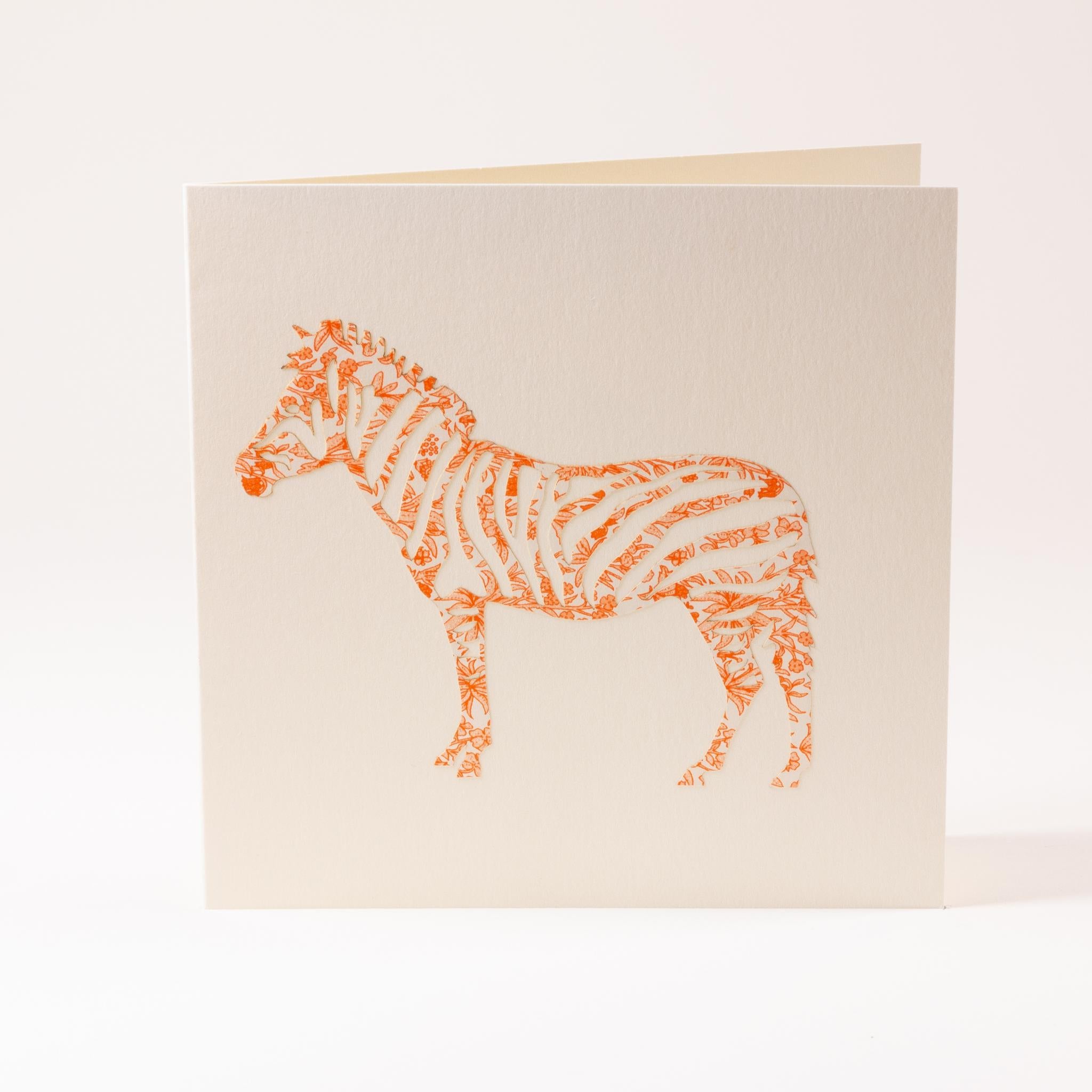 Greeting card "Zebra"