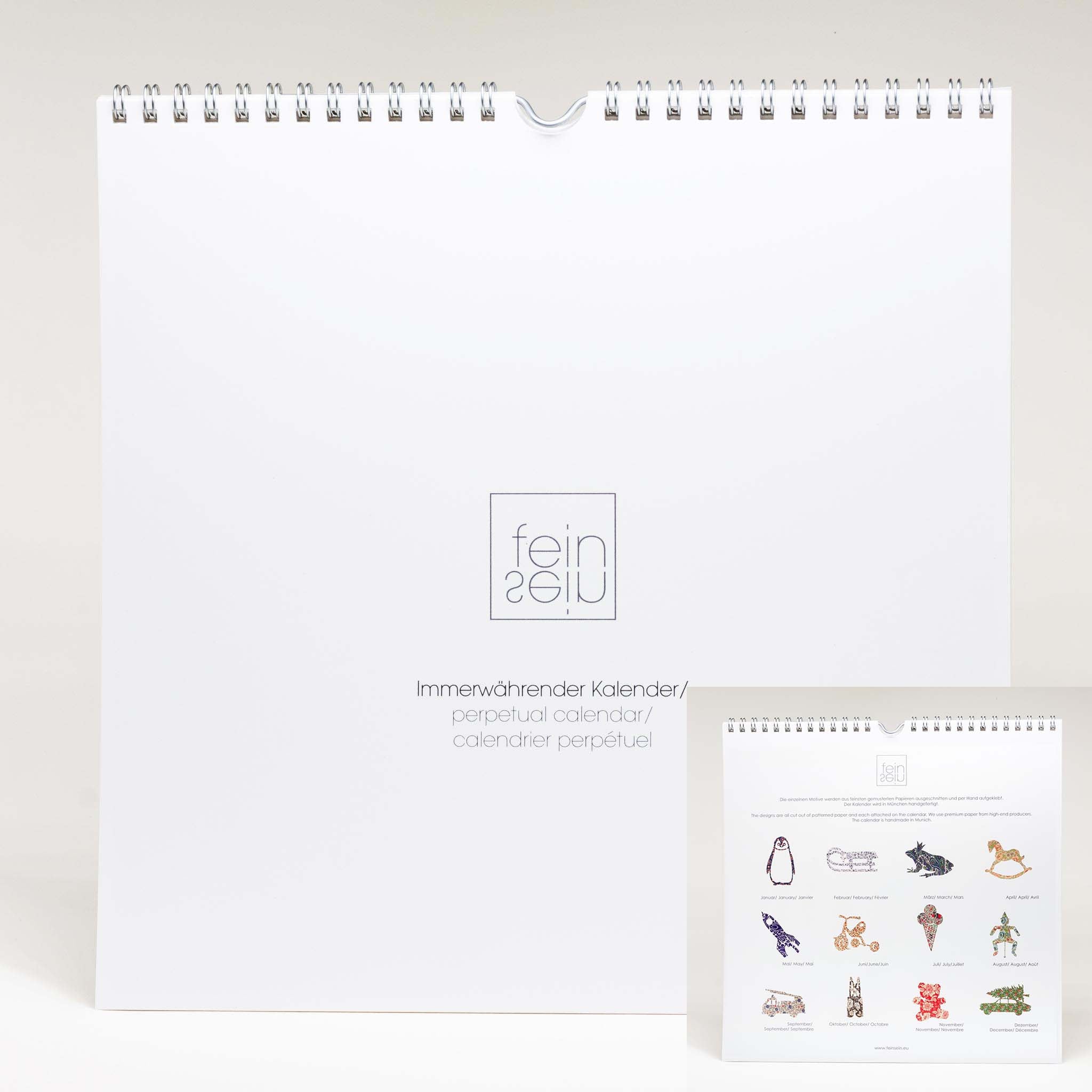 Perpetual calendar - children's motifs